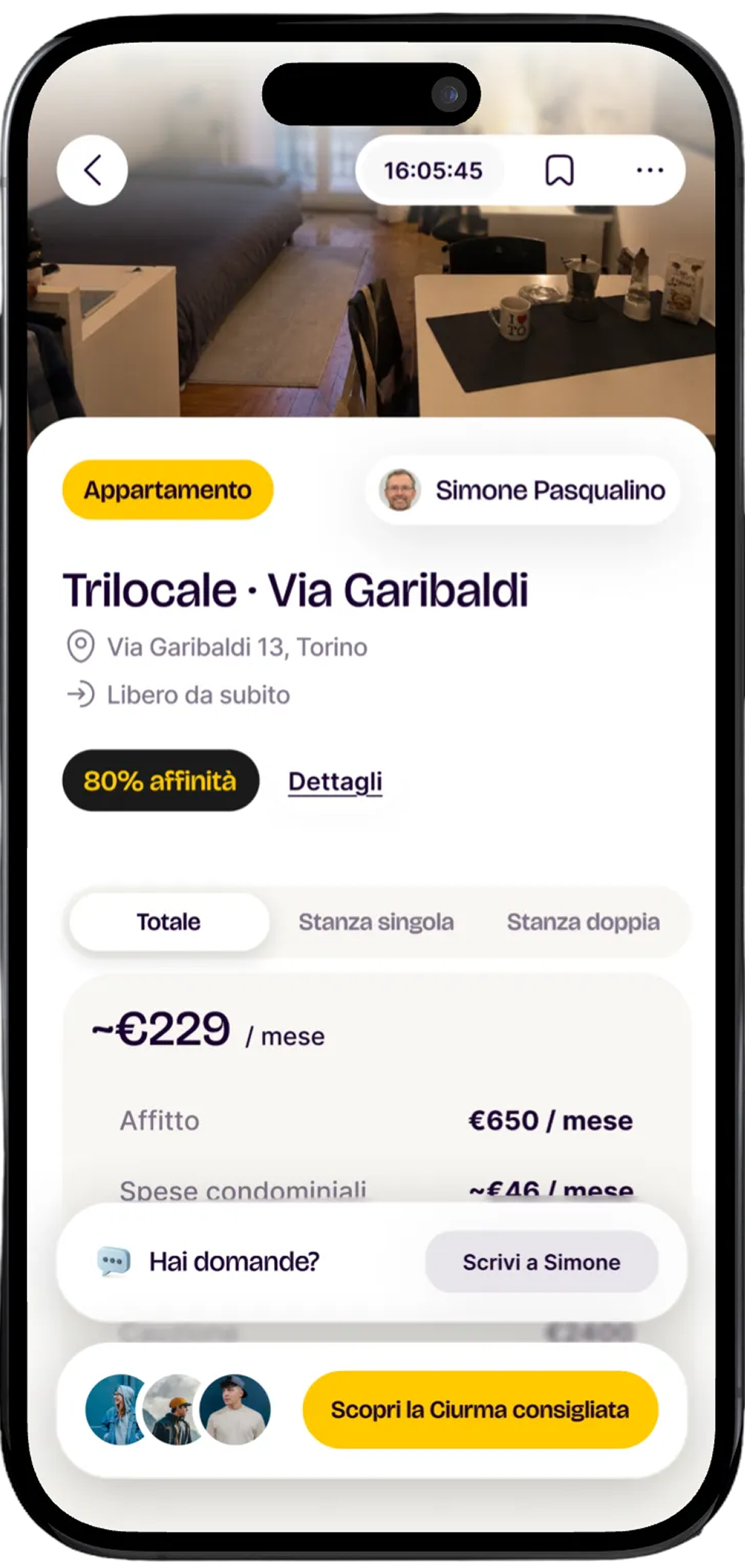 L'app Hoomie